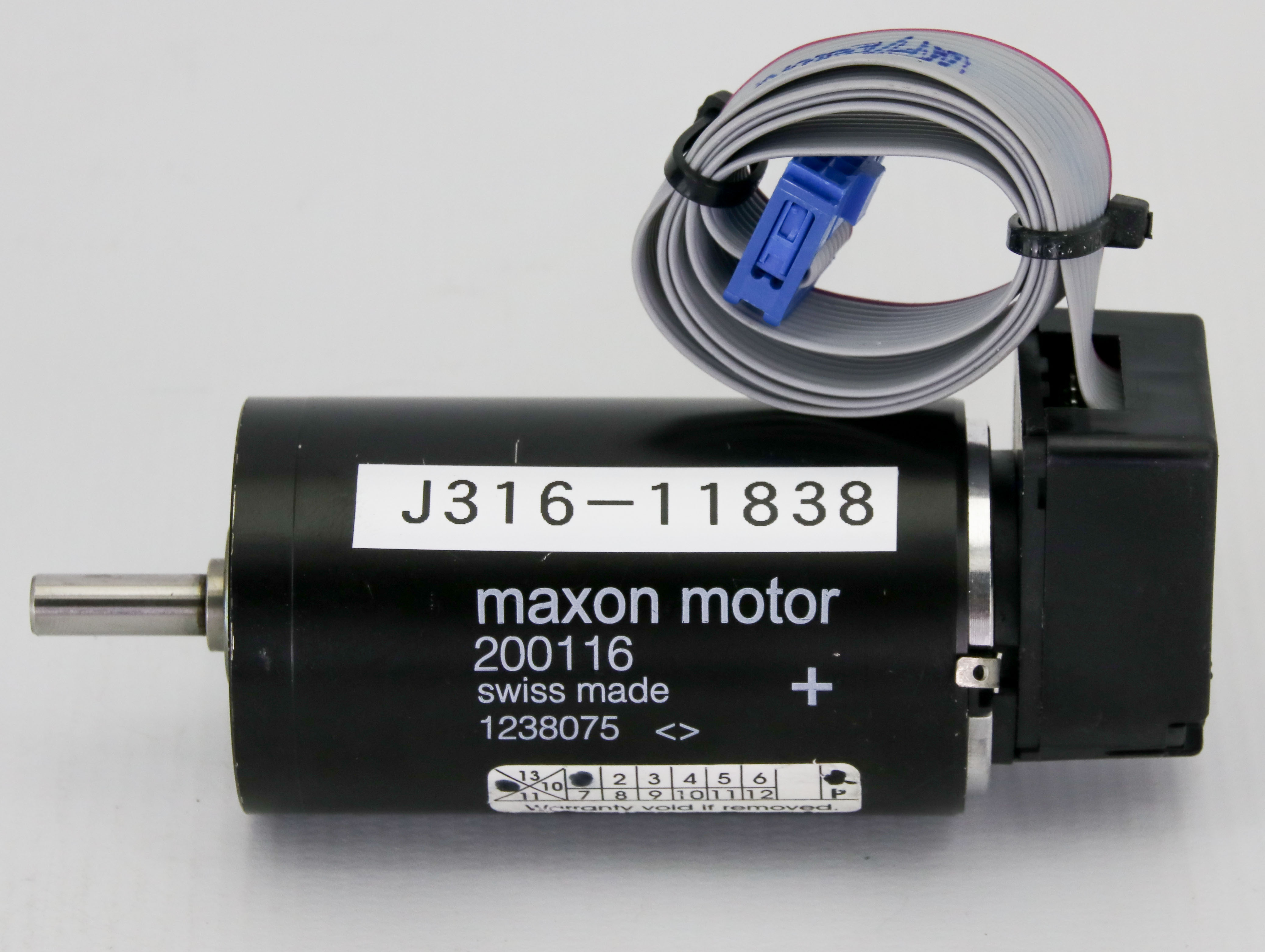 11838 MAXON MOTOR DC MOTOR W/ENCODER HEDL-5540 A11 200116 - J316Gallery